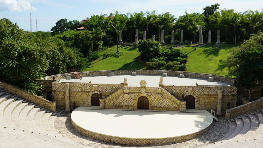 The 5,000-seat amphitheater at Altos de Chavon overlooking the Chavon River