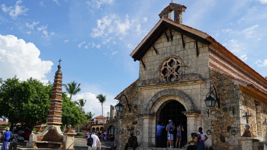St. Stanislaus Church at Altos de Chavon, a popular Dominican Republic wedding venue