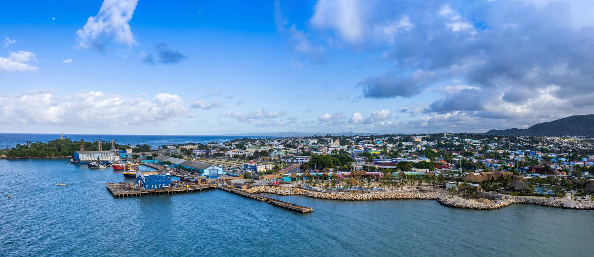 Aerial view of Puerto Plata, Dominican Republic